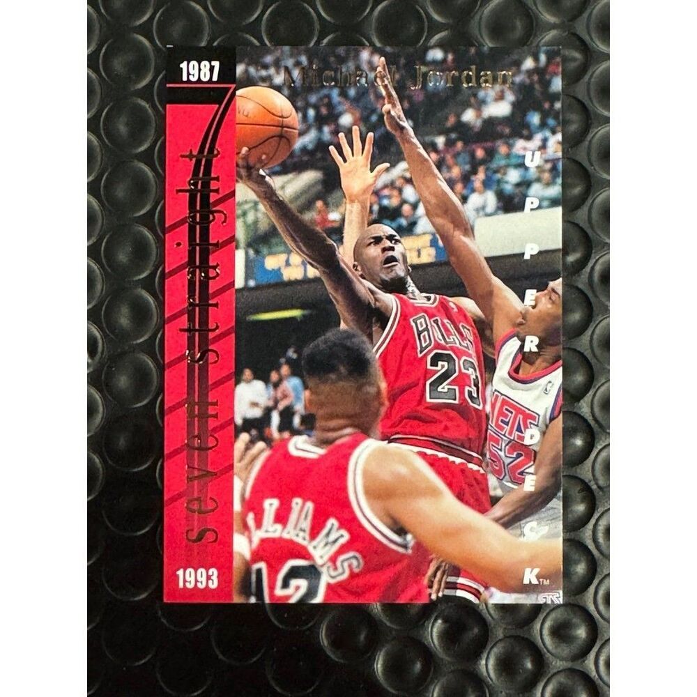 1993-94 Upper Deck Michael Jordan Seven Straight Wilt Chamberlain on Back! SP3